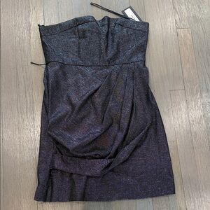 NWT Alice & Olivia Pleated Tube Dress Sz L